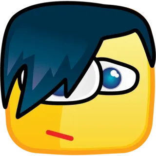 😞 Emoji, Expresión, Amarillo, Dibujos animados, Cara whatsapp sticker