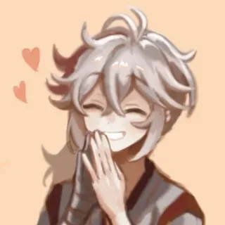 🍁 anime, cute, happy, character, hearts, smiling telegram sticker
