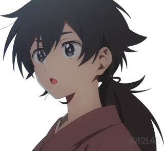 😯 Аниме, Персонаж, Парень telegram sticker