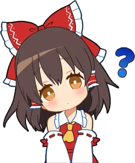 😕 anime, question, confused, cute, girl telegram sticker
