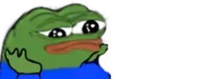 🐸 Pepe the Frog Pepe, frog, meme, sad, emote telegram sticker