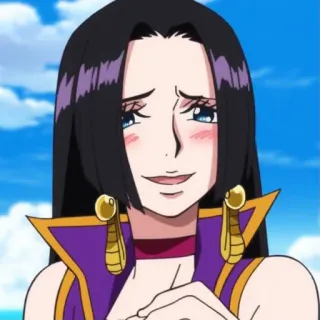 🥰 Boa Hancock One Piece Anime, Mangá, Pirata, Princesa, Poderoso(a), Forte, Rainha telegram sticker