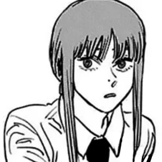 😕 Makima Chainsaw Man anime, manga, chainsaw man, makima telegram sticker
