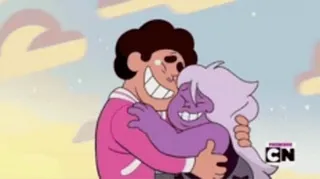 🤗 Steven Universe cartoon, knuffel, vriendschap, animatie telegram sticker