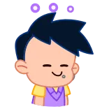 ⭐ cartoon, boy, thinking, confused, dazed, sticker, animated, dizzy telegram sticker