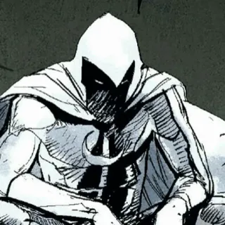 🌙 Moon Knight ตัวละครในการ์ตูน, ซูเปอร์ฮีโร่, มาร์เวล, มูนไนท์, ศาลเตี้ย whatsapp sticker
