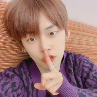 🤫 persona, uomo, dito, shhh, ritratto telegram sticker