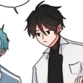 🐈‍⬛️ Anime Junge, Koreanische Figur, Manhwa, Anime Stil whatsapp sticker