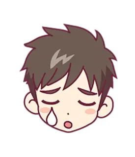 😢 Cartoon, Verdrietig, Huilend, Anime, Vol tranen, Emotioneel telegram sticker