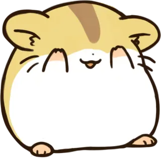 🙈 hamster, cute, animal, pet, rodent, kawaii telegram sticker