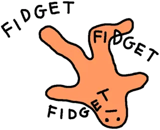 😳 FIDGET fidget, juguete, antiestrés, fidget mano, naranja telegram sticker