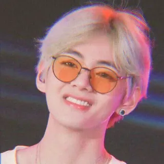 💫 V V, BTS, Kpop, Айдол, Певец, Знаменитость telegram sticker