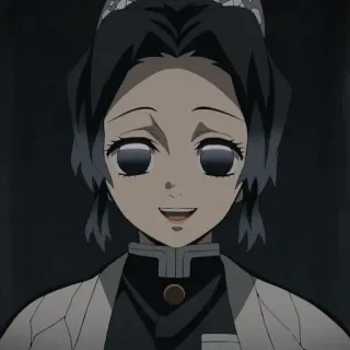 💜 Shinobu Kocho Demon Slayer Anime, Demon Slayer, Shinobu Kocho, Postać, Uśmiechnięta, Manga telegram sticker