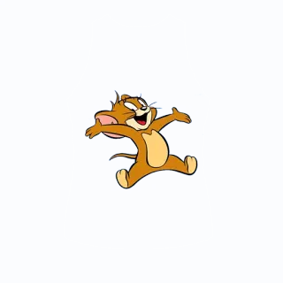 👍 Jerry Tom and Jerry 만화, 쥐, 행복한, 명랑한 telegram sticker