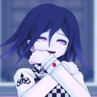 🥵 Kokichi Oma Danganronpa Аниме, Манга, Кокичи, Ома, Danganronpa, Злодей, Видеоигра telegram sticker