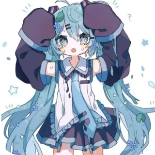 😢 Hatsune Miku Vocaloid telegram sticker