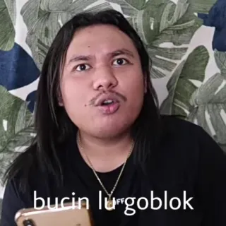 😭 bucin lu**gob**ok Meme, ofensivo, insulto whatsapp sticker