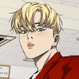 ✨ Anime, Cartoon, Figur, blond, männlich whatsapp sticker