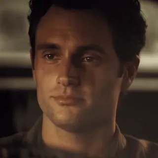 😁 Joe Goldberg You Mann, Porträt, Charakter, Joe Goldberg, Penn Badgley, You, Serie telegram sticker