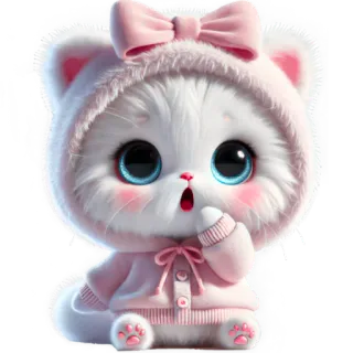 😳 고양이, 카와이, 귀여운, 새끼 고양이, 동물, 스티커 whatsapp sticker