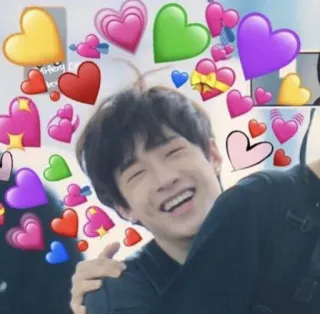 😜 hearts, love, happy, smile, kpop, fan, emoji telegram sticker