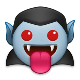 🧛‍♀ vampire, emoji, halloween, monster, spooky, cartoon telegram sticker