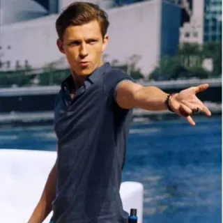 🤪 Peter Parker Tom Holland, Peter Parker, Spiderman, actor, hombre, masculino telegram sticker
