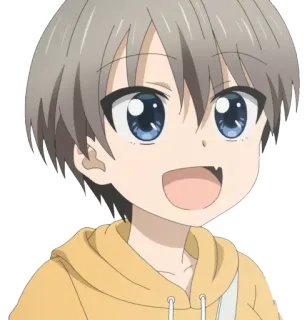😀 Hana Uzaki Uzaki-chan Wants to Hang Out! anime, cartoon, character, uzaki-chan, cute telegram sticker