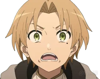 😟 애니메이션, 캐릭터, 표정, 충격 telegram sticker