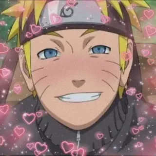 😁 Naruto 动漫, 卡通, 漫画, 爱心, 可爱, 微笑 telegram sticker