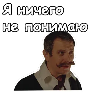 😣 Я ничего не понимаю russian, text, sticker, confused, meme telegram sticker