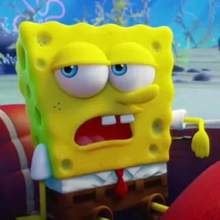 🐙 Spongebob spongebob, cartoon, funny, expression, character telegram sticker