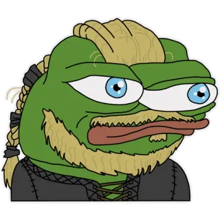 👱‍♂️ Pepe the Frog Pepe, kikker, meme, internet cultuur, cartoon telegram sticker