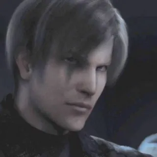 😕 Leon S. Kennedy Resident Evil Персонаж видеоигры, Мужской, Леон, Resident Evil, Леон С. Кеннеди, Игра про зомби telegram sticker