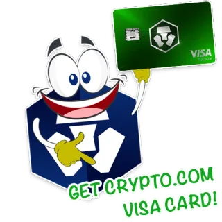 💳 GET CRYPTO.COM VISA CARD! cripto, criptomoeda, Visa, cartão, finanças telegram sticker