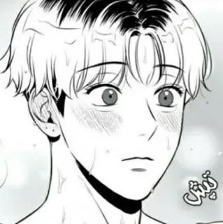 😳 تبيش 만화, 애니메이션, 소년, 미술, 일러스트 telegram sticker