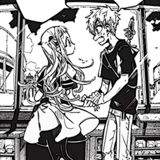 🩹 Anime, Manga, Pareja, Amor, Romance, Blanco y negro telegram sticker