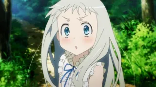 😮 Menma Anohana: The Flower We Saw That Day Anime, Carino, Ragazza, Menma, Anohana, Cartone animato telegram sticker