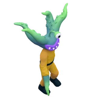 👾 monstre, créature, pâte à modeler, animé, borgne, dents, vert telegram sticker
