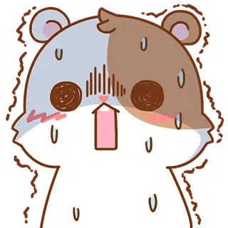 Милый хомяк @nyasticks whatsapp stickers