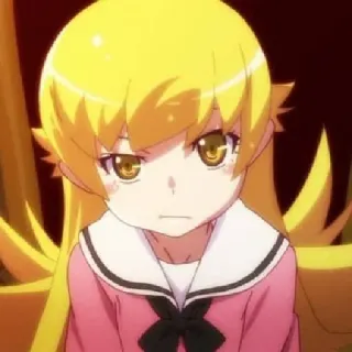 🧿 Shinobu Oshino Monogatari Anime, Mädchen, Shinobu, Monogatari, Vampir, Blond telegram sticker