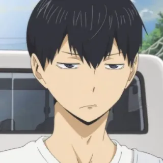 ⚫ Tobio Kageyama Haikyu!! Аниме, Haikyuu, Кагеяма, Тобио, Волейбол, Манга telegram sticker