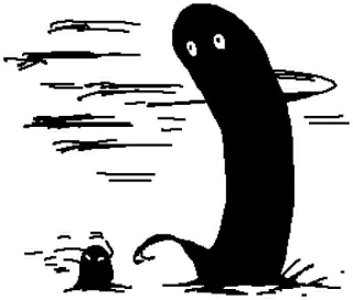 😢 monstre, créature, abstrait, fantôme, tâche telegram sticker