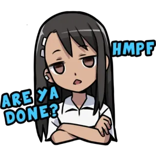 Nagatoro-san Chat @Nagatoro whatsapp stickers