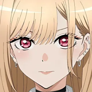 🥟 Marin Kitagawa My Dress-Up Darling anime, manga, girl, blonde, cosplay telegram sticker