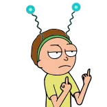 🖕 Morty Smith Rick and Morty Morty, Rick and Morty, Stinkefinger, Cartoon, Beleidigende Geste whatsapp sticker