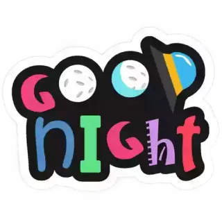 😊 Good Night night, sleep, moon, stars, goodnight telegram sticker