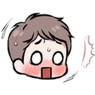 🥵 shocked, anime, cartoon, emotional telegram sticker