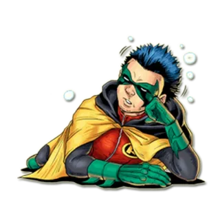 💤 Robin DCコミックス, スーパーヒーロー, コミック, ティーン, 相棒 telegram sticker