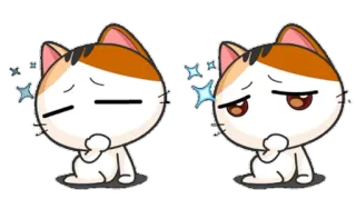 😢 gato, sticker, lindo, emoji, animal, dibujo animado, expresión telegram sticker